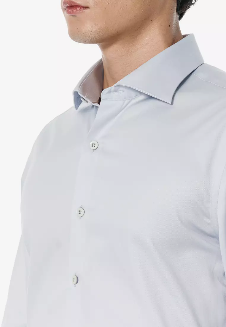 Milano Collection Light Grey Classic Shirt