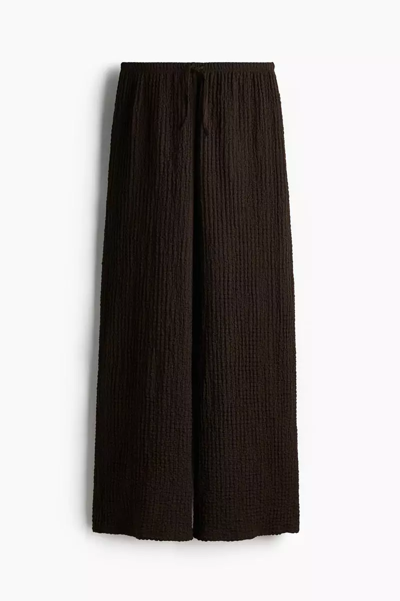 H&M Crinkled drawstring trousers