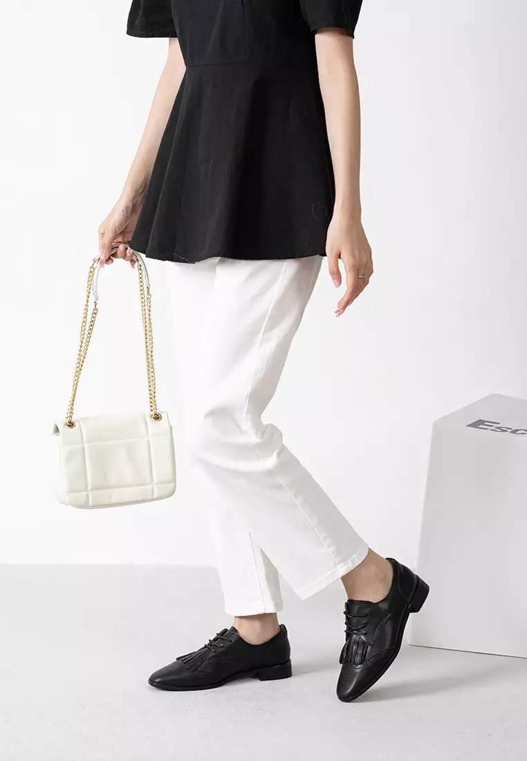 Brogue Leather Tassel Derbys TH926-3