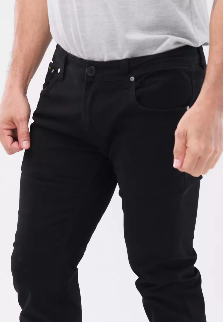 Colored Long Pants Slim Tapered Stretch