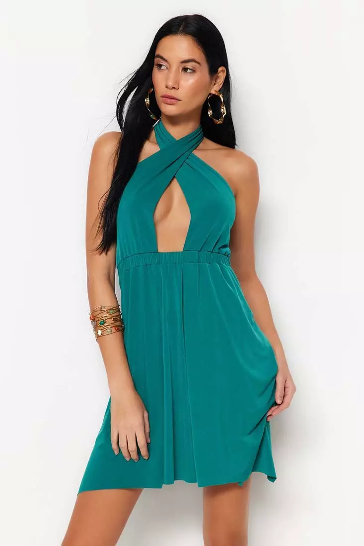 Buy Trendyol Halter Mini Beach Dress 2024 Online ZALORA Singapore
