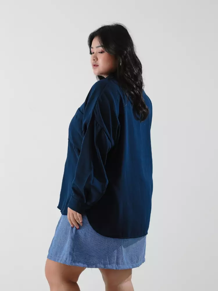 xtramiles Ladies shirt lucius oversized shirts navy