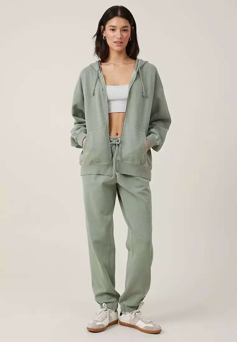 Classic Washed Zip-Through Hoodie