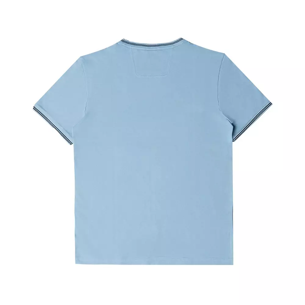Style Taul Stretch Cotton T-Shirt Sky Blue