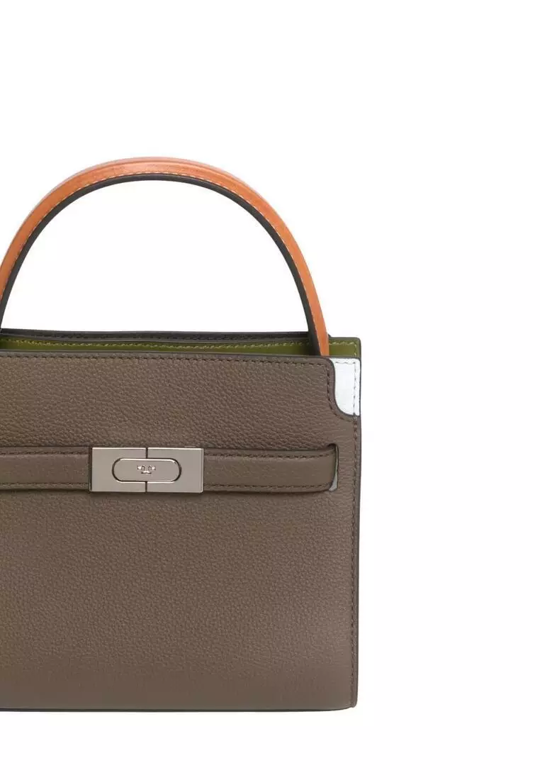 Buy TORY BURCH Petite Lee Radziwill Colorblock Pebbled Double Bag