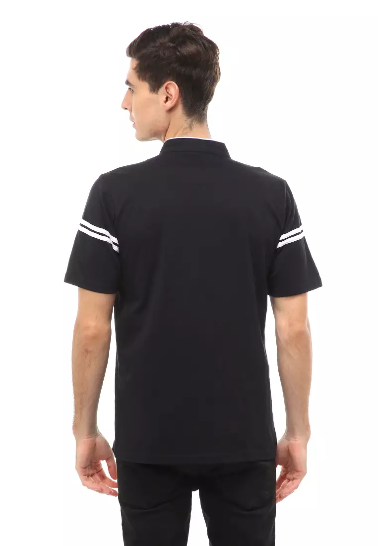 Jack Atasan Formal Kaos Polo Pria Kerah Sanghai Short Sleeve Material Cotton ORIGINAL - Black