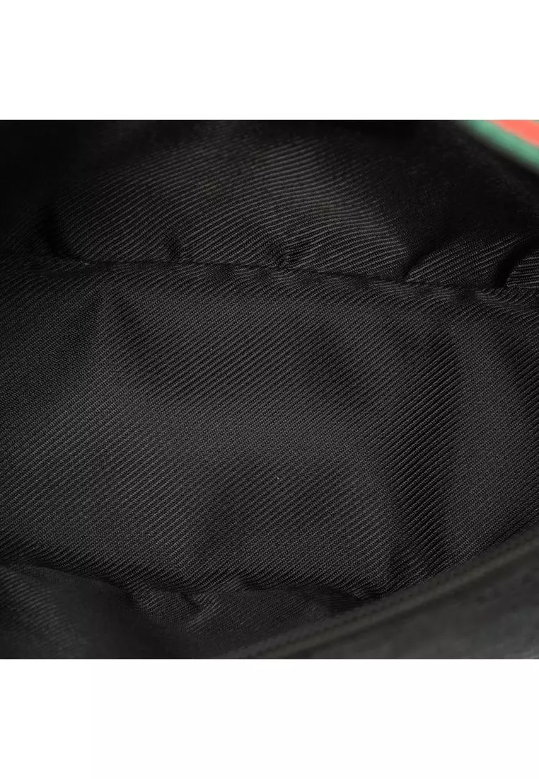 Pre-Loved Gucci Gg Canvas Web Boat