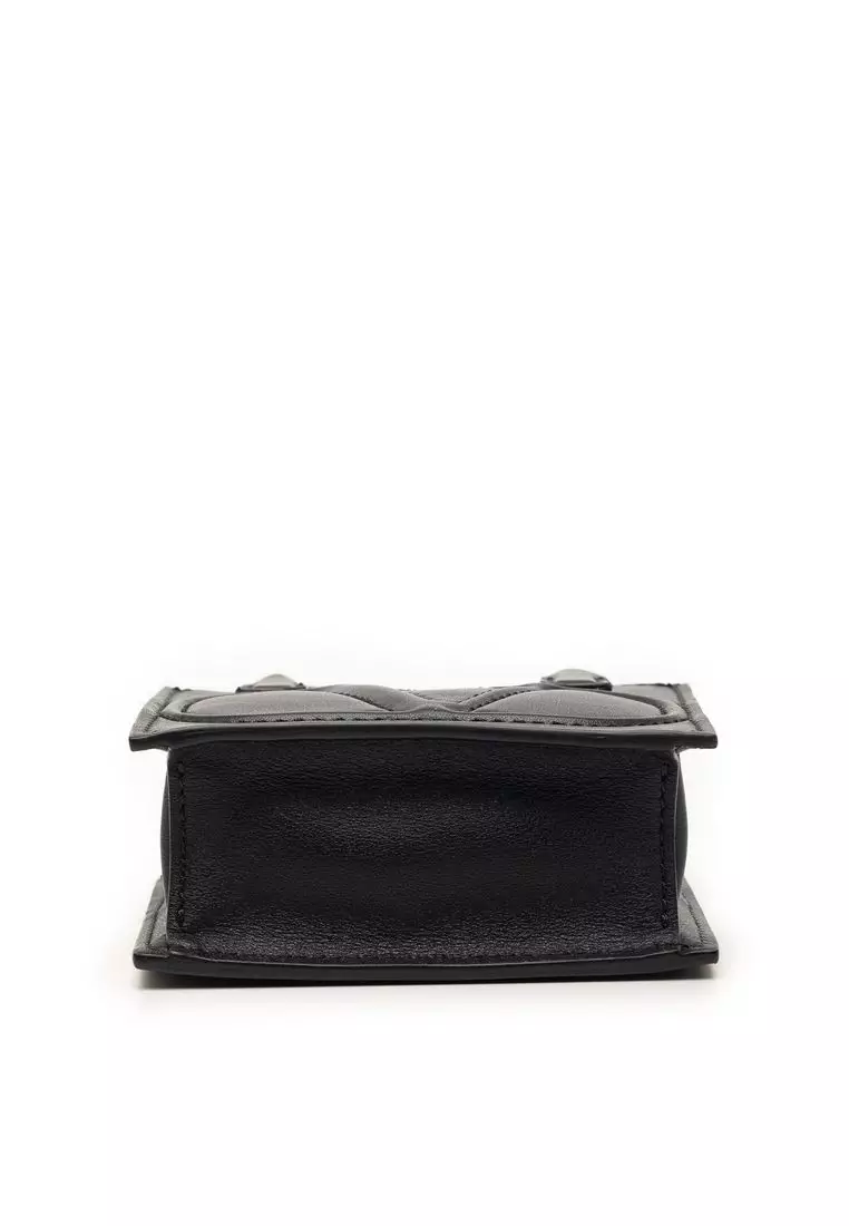 Buy Valentino Pre-Loved Valentino Mini Leather Vlogo Walk Tote