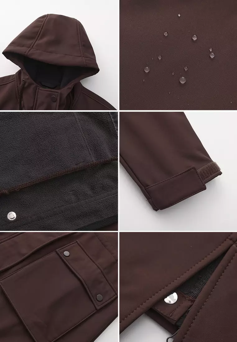 Waterproof Hood Trench Coat AD-M25F598