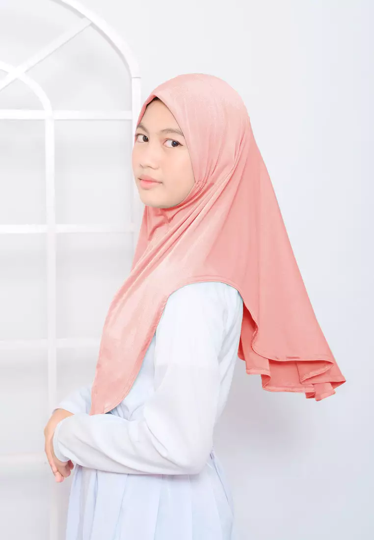 Cotton Bee - Zura Bergo Instan | Hijab Instan Anak | Bergo Tali - XL