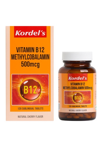 Kordel's orange KORDEL'S VITAMIN B12 METHYLCOBALAMINE 500 mcg 120's 1B8B2ES9919690GS_1
