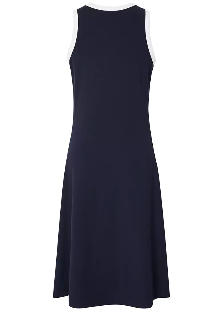 Sleeveless Sports Dress with Side Stripe