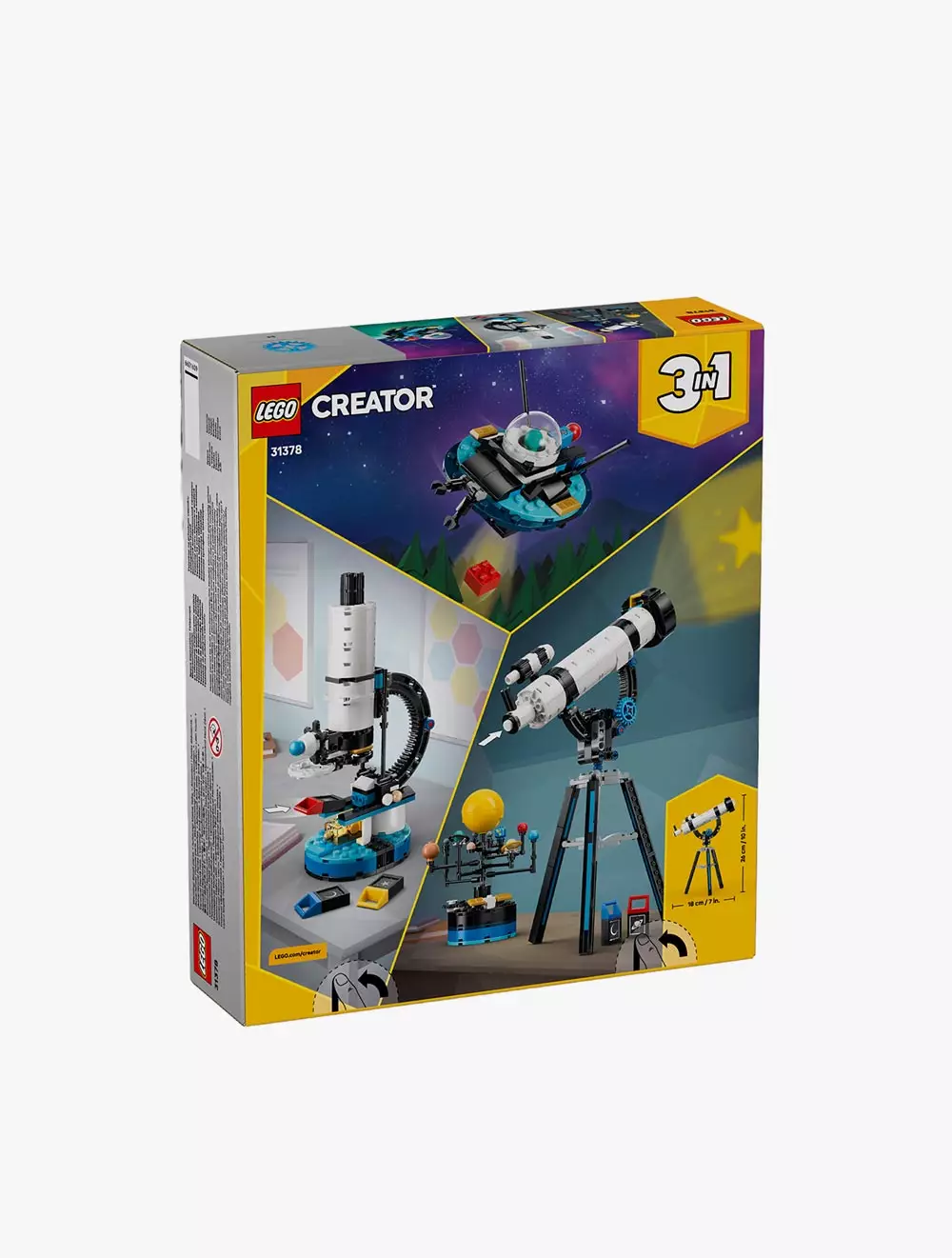 LEGO® Creator 3 in 1 Space Exploration Telescope Toy - 31378