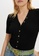 MAJE black Fine V-Neck Jumper With Small Buttons 7D98CAADFB793BGS_4
