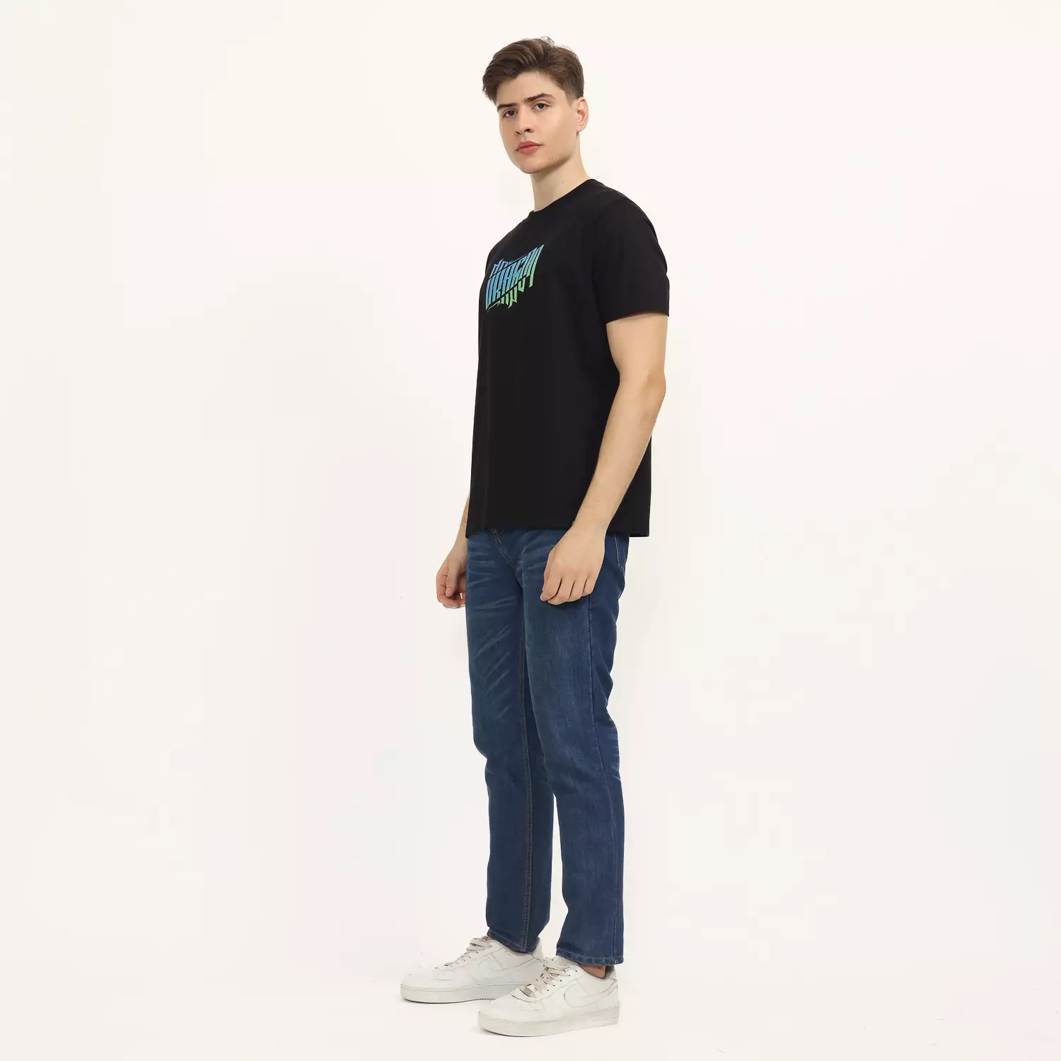 Dragon Kaos Lengan Pendek Machine Canvas Men Tee Black Planet Surf