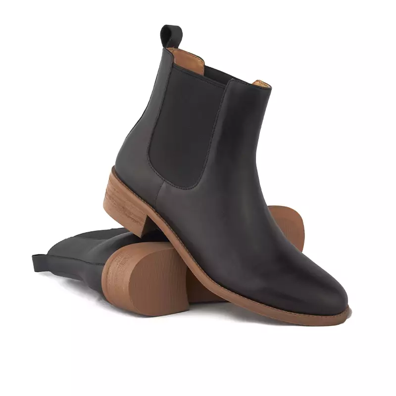 Sepatu Boots Wanita Kulit Gino Mariani Airen Black