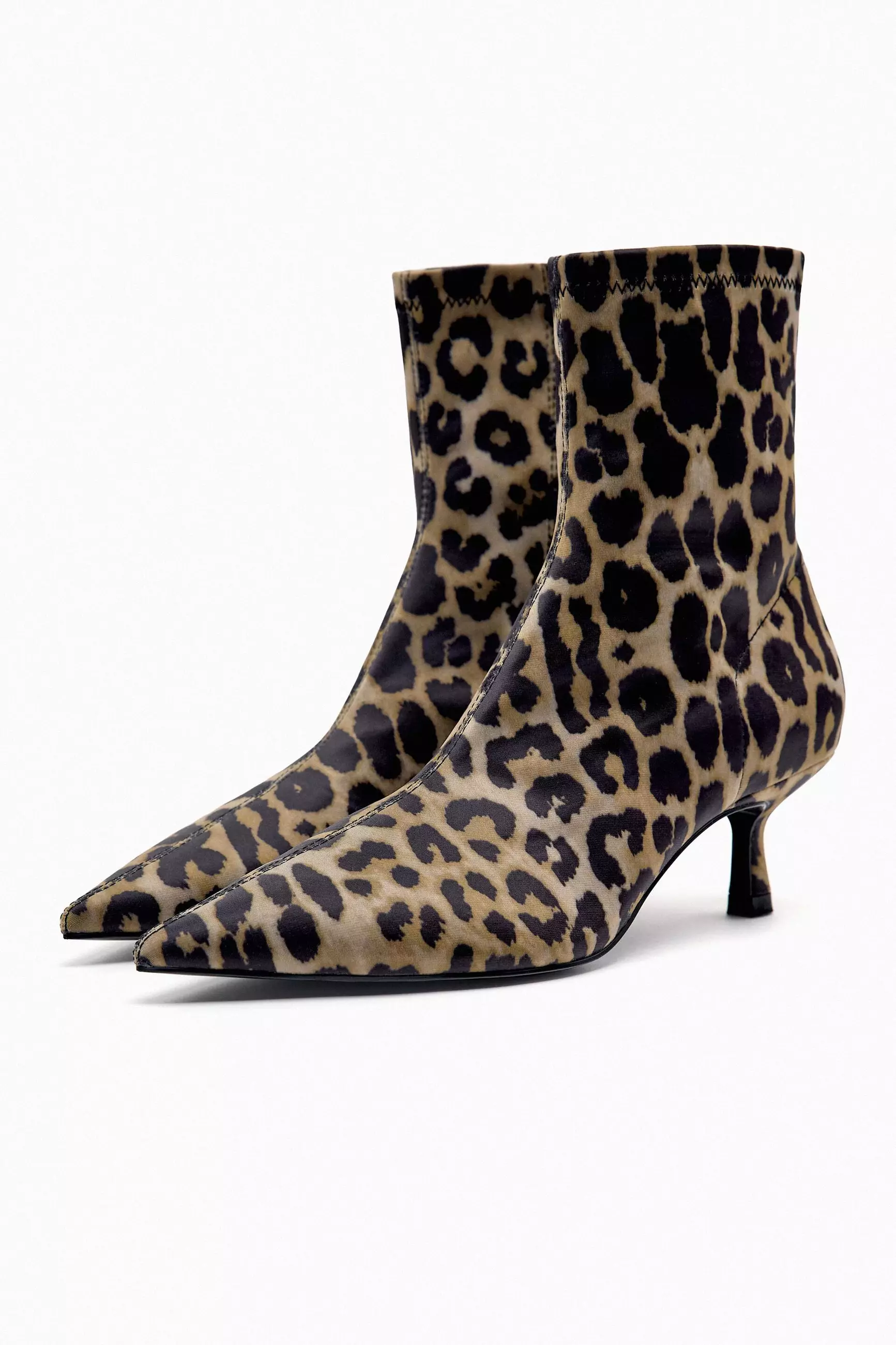 ZARA Animal Print High Heel Ankle Boots 2024 | Buy ZARA Online 
