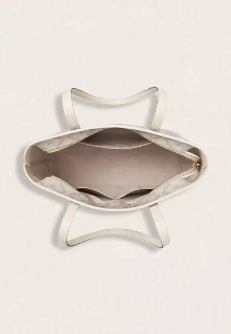 Kate Spade Flower Tote Dark Beige