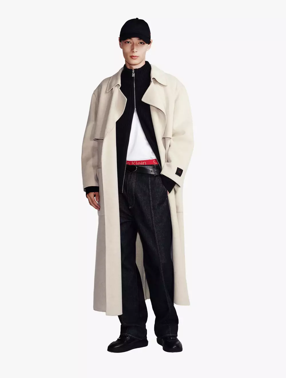 Calvin Klein - Wool Blend Trench Coat - Beige - beige