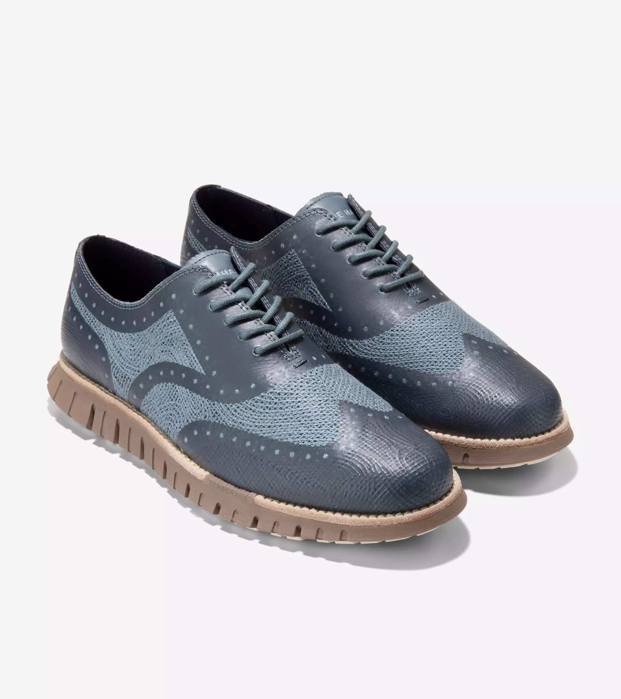 Baskets Cole Haan Men 4.Zerogrand Wingtip Oxford Taos Nubuck Molten Lava