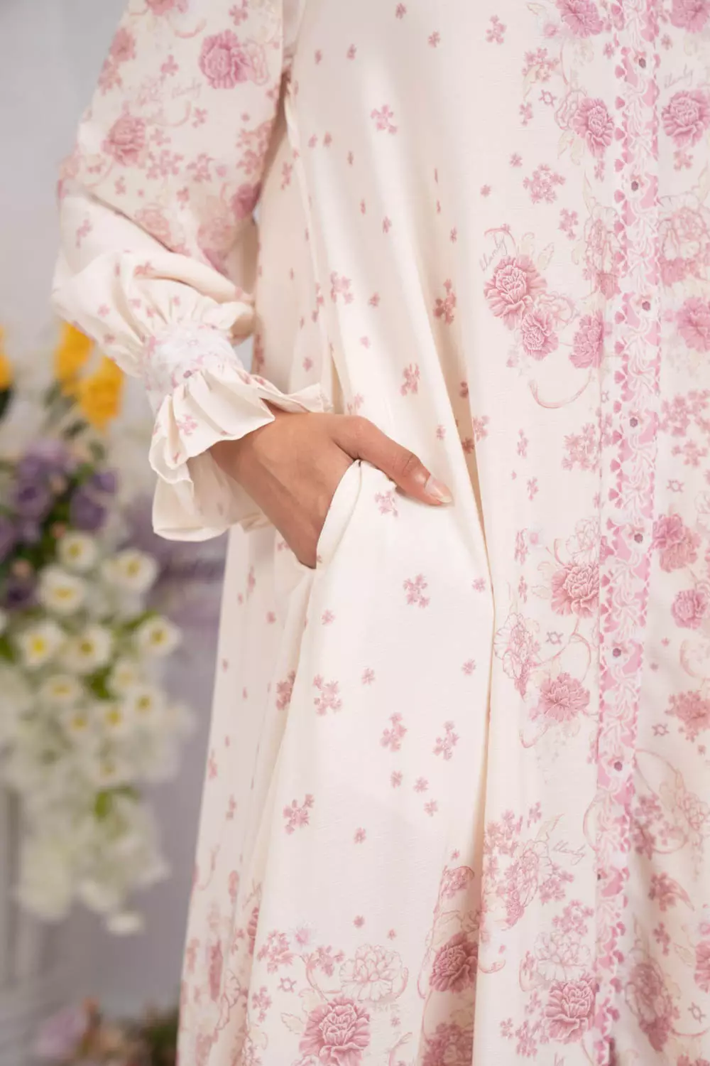 Klamby - Marjorie Dress Creamy Rose
