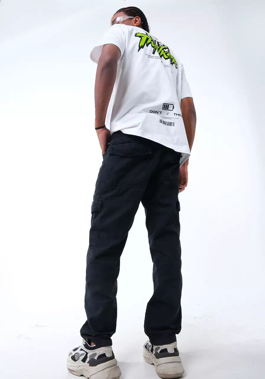 Celana Panjang Cargo Pria Regular Jod Dark Grey