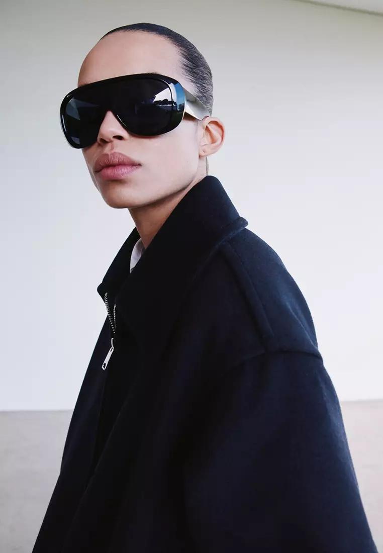 Wool Jacket with Shirt Collar