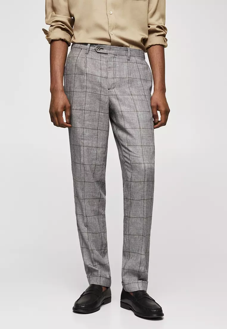 Balenciaga prince of wales trousers on sale