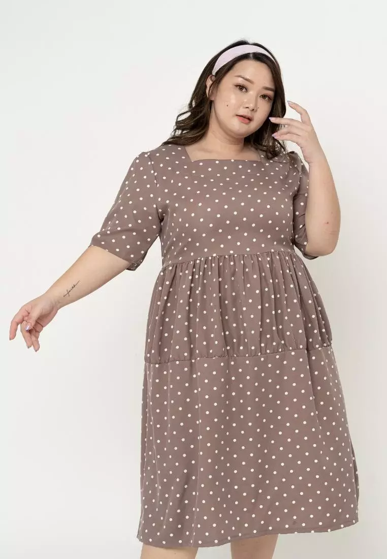 Plus Size Dress Bella Latte