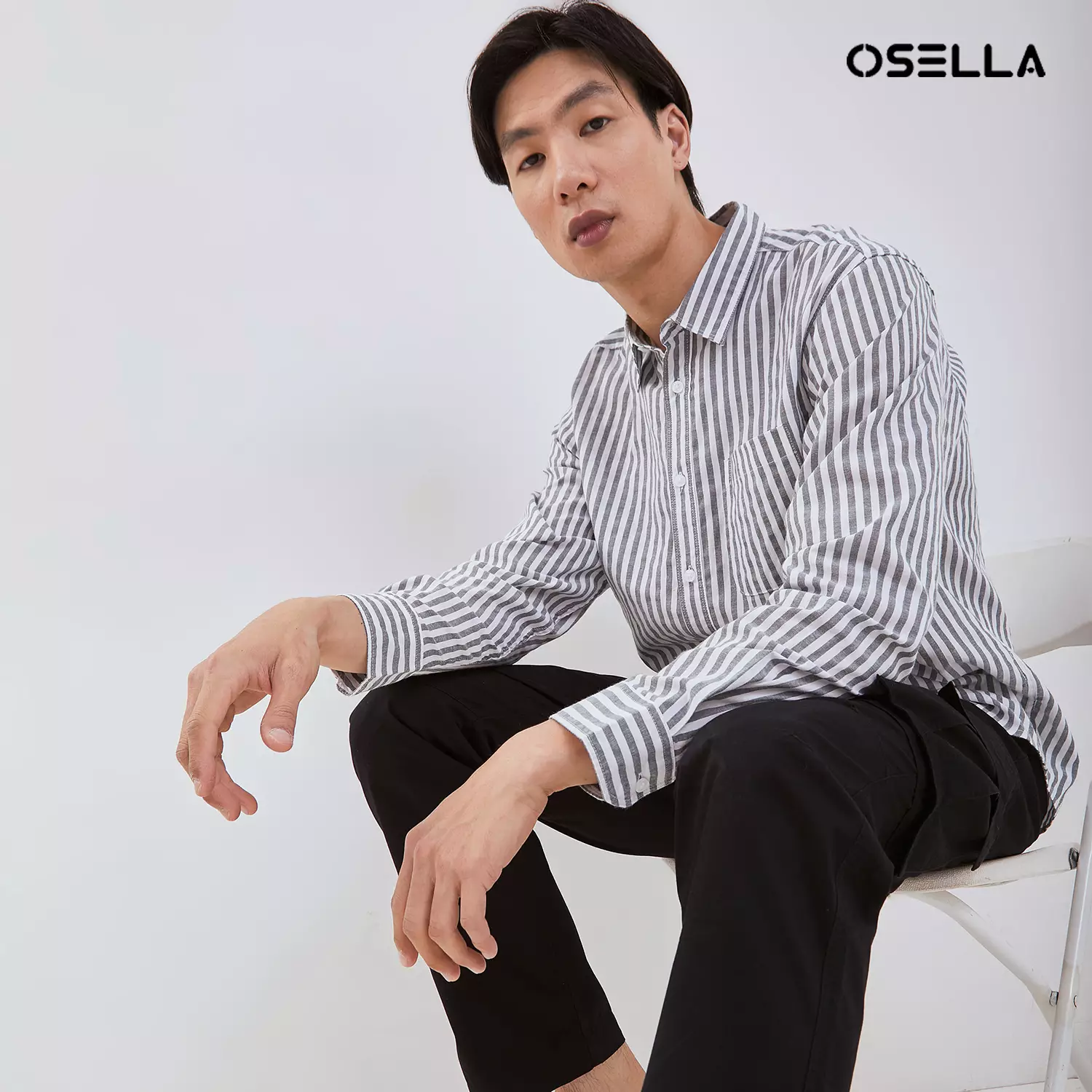 [NEW] Osella Soetta Long Sleeve Shirt 20374013 | Kemeja Lengan Panjang Pria