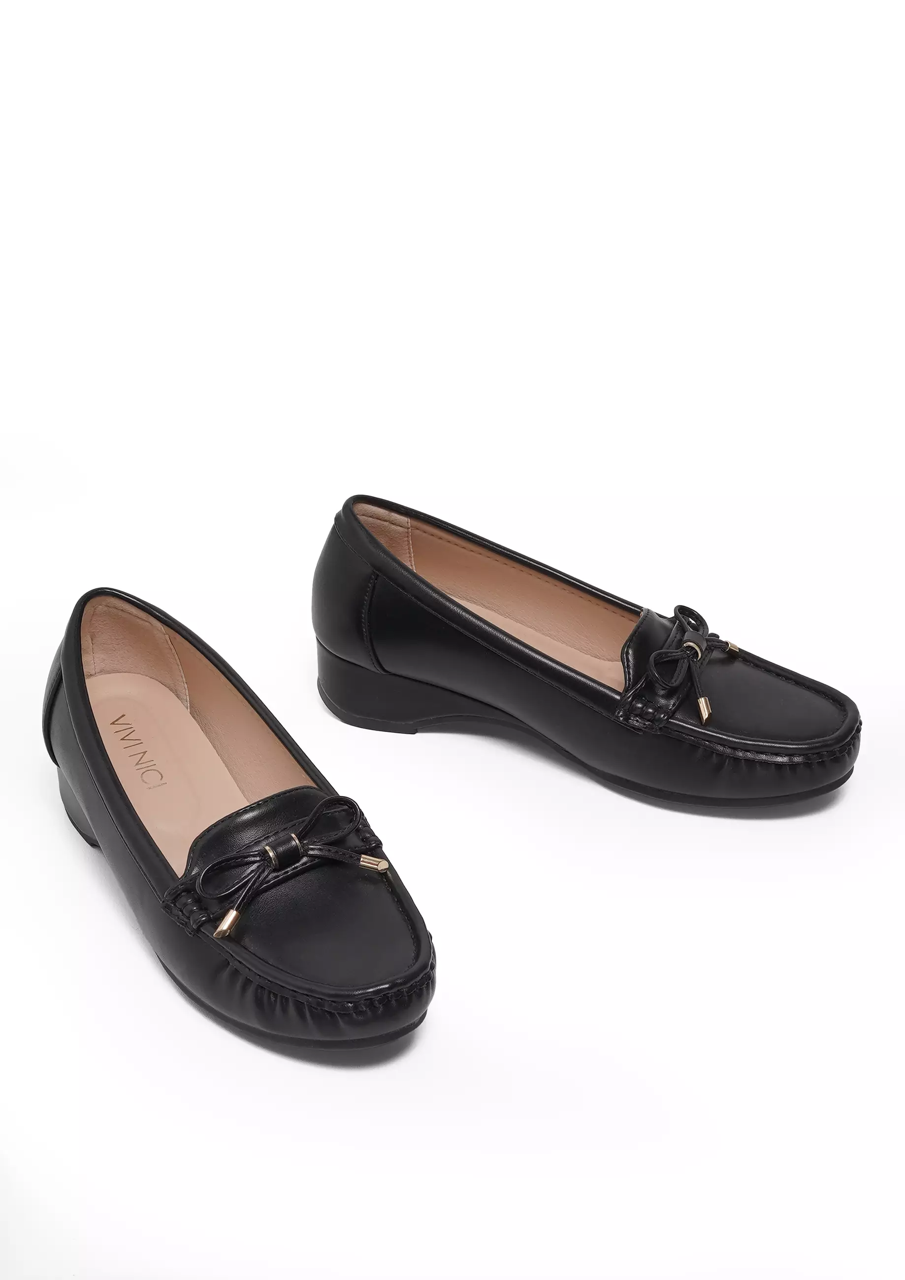 VIVI NICI - Julia Sepatu Kerja Wanita Hak 5 Cm Black Solid