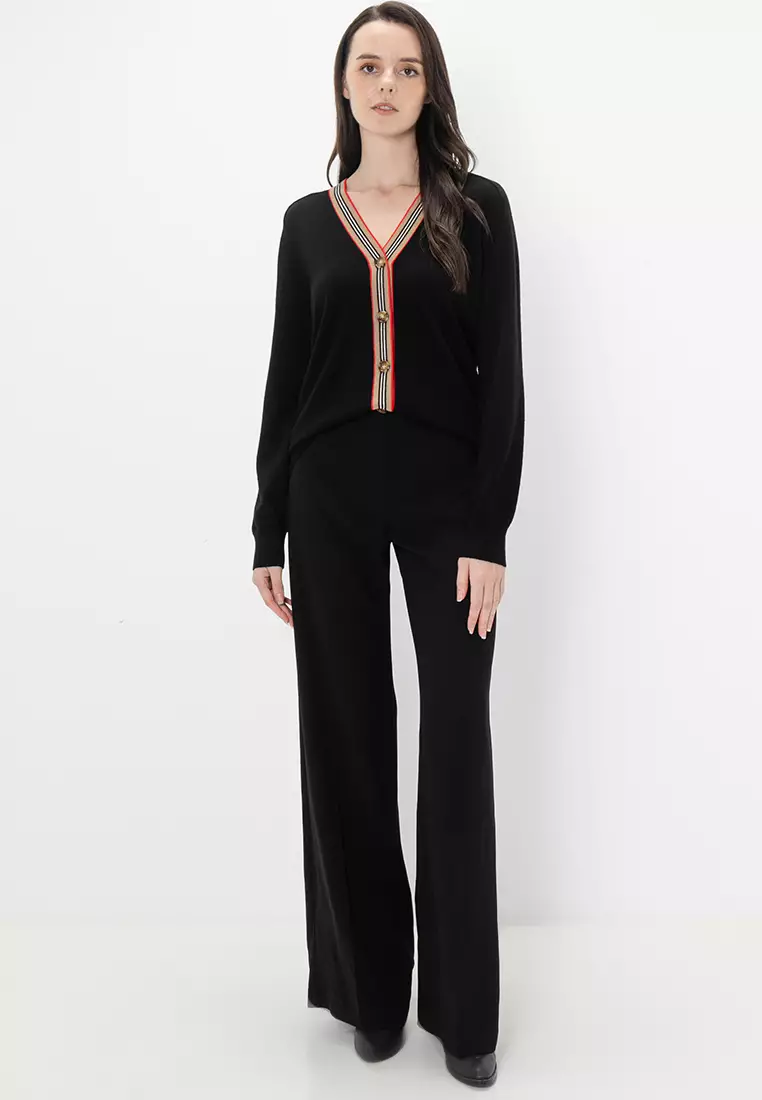 Buy Burberry Graham V-Neck Cardigan (nt) 2026 Online | ZALORA