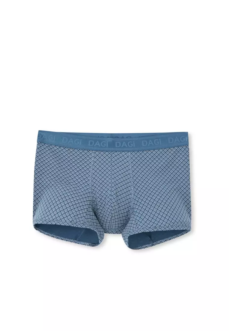 Buy DAGİ 3-Pack Blue Basic Boxer, Flower Print, Regular Fit, Underwear ...