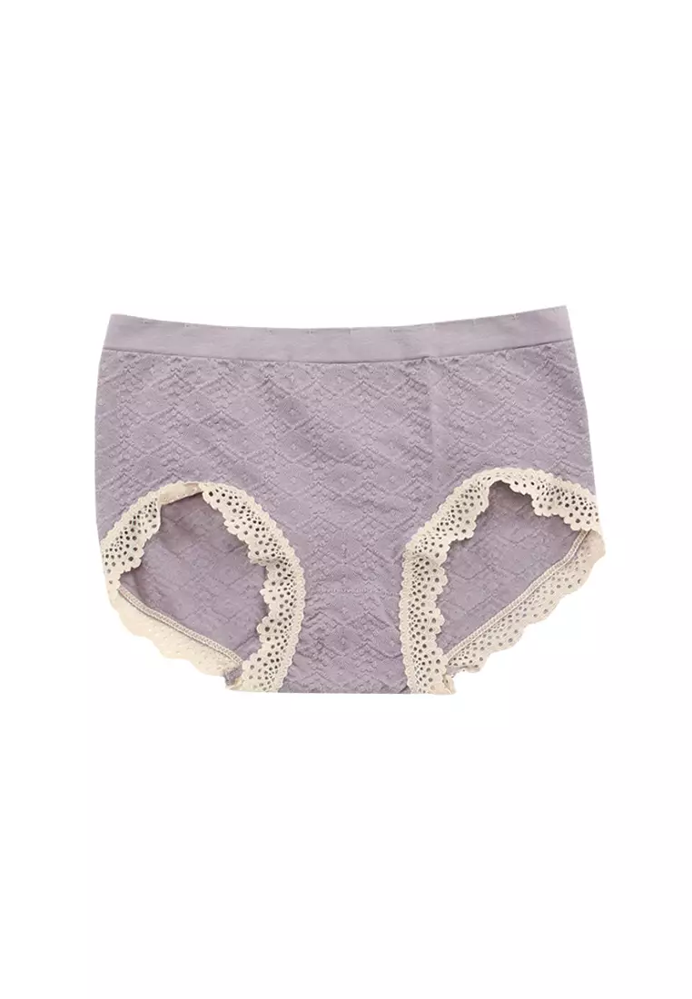 Seamless Ribbed Boyleg Panty - Mauve