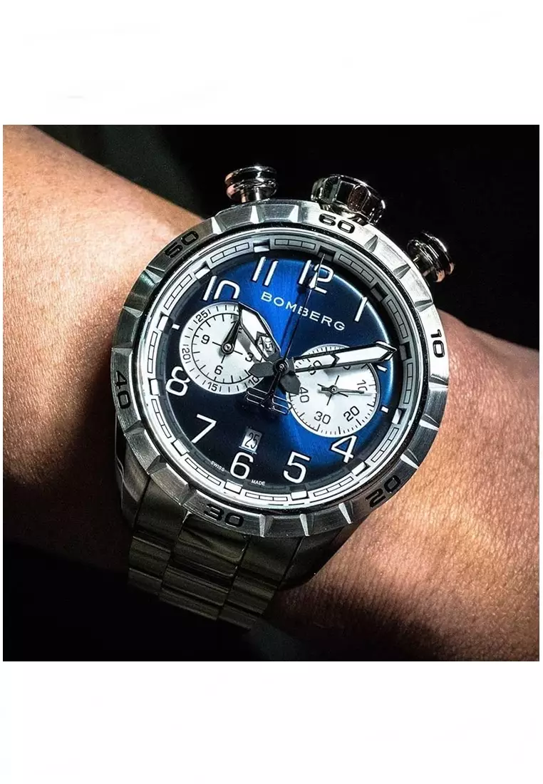 BB-68 Dark Blue & Silver 44mm NS44CHSS.211.9