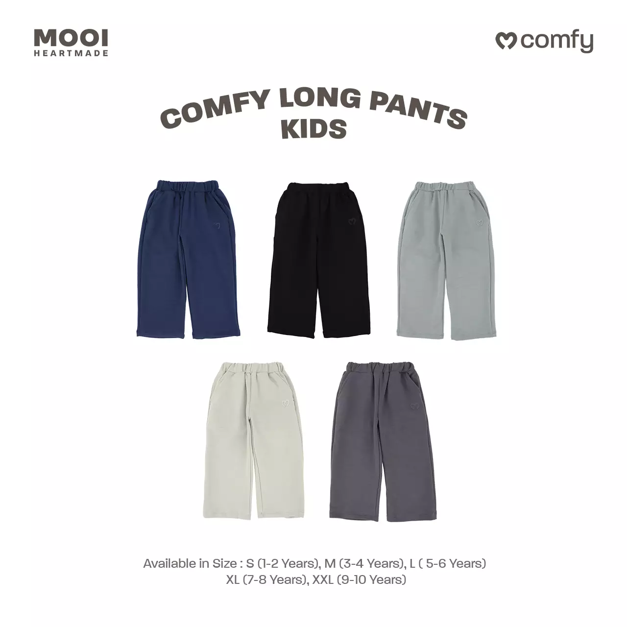 Mooi Celana Panjang Anak Perempuan Comfy Long Pants - Black