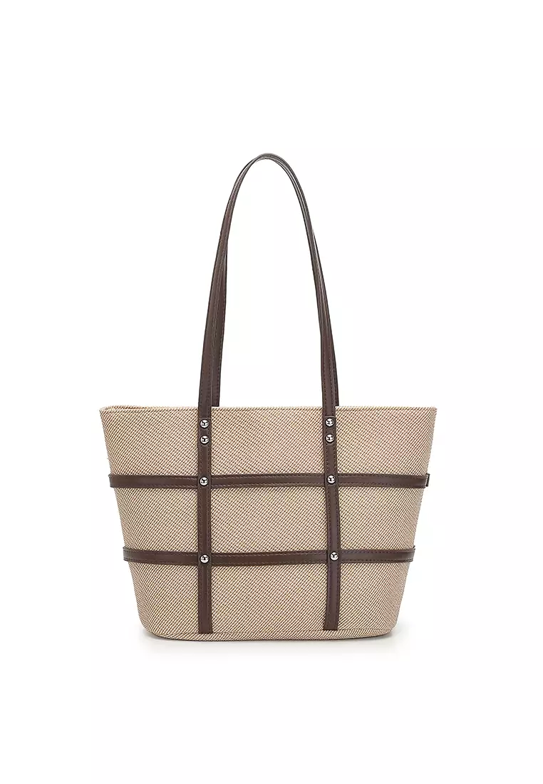 Women's Tote Bag / Shoulder Bag - Light Yellow