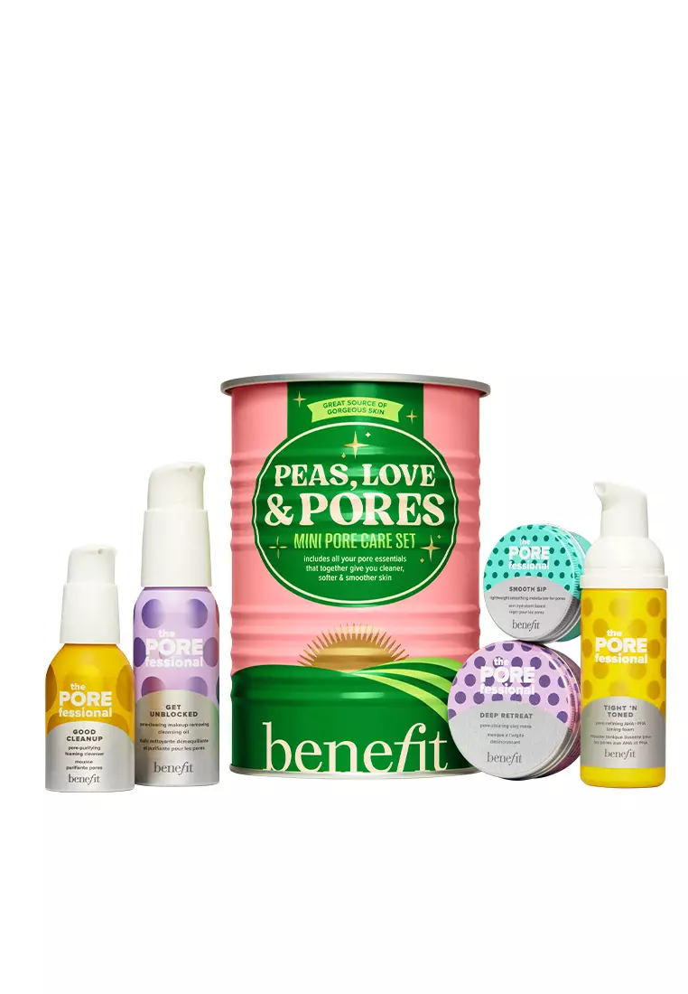 [Holiday Exclusive Set] Benefit - Peas, Love & Pores (SAVE 42%) - The POREfessional Get Unblocked mini, The POREfessional Good Cleanup mini, The POREfessional Tight ’n Toned mini, The POREfessional Deep Retreat mini, The POREfessional Smooth Sip mini