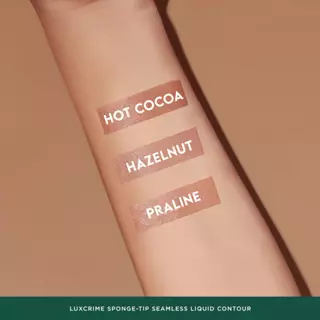 Luxcrime Sponge-Tip Seamless Liquid Contour - Hazelnut