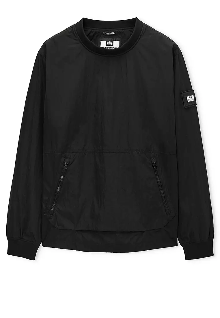 MENS BLACK KRAMER PARACHUTE CREW OVERTOP