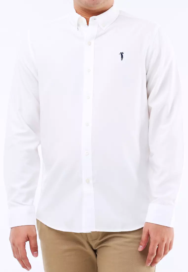 Woven Polo Long Sleeve