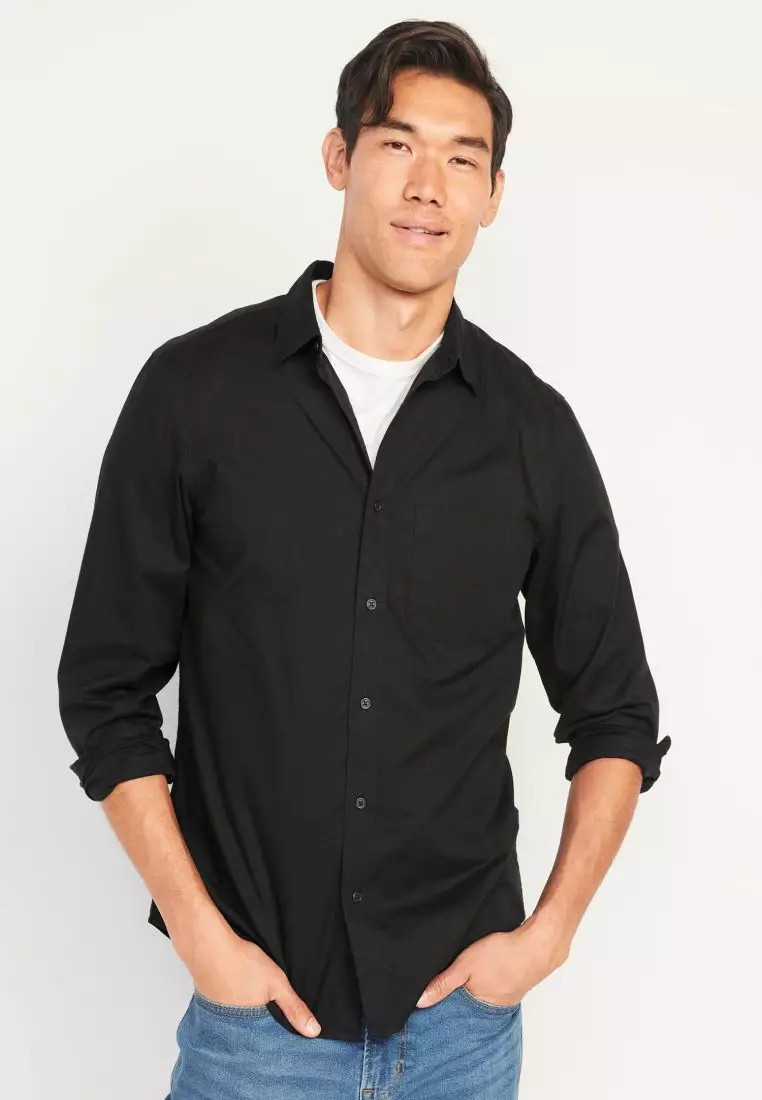 Regular-Fit Built-In Flex Everyday Shirt For Men