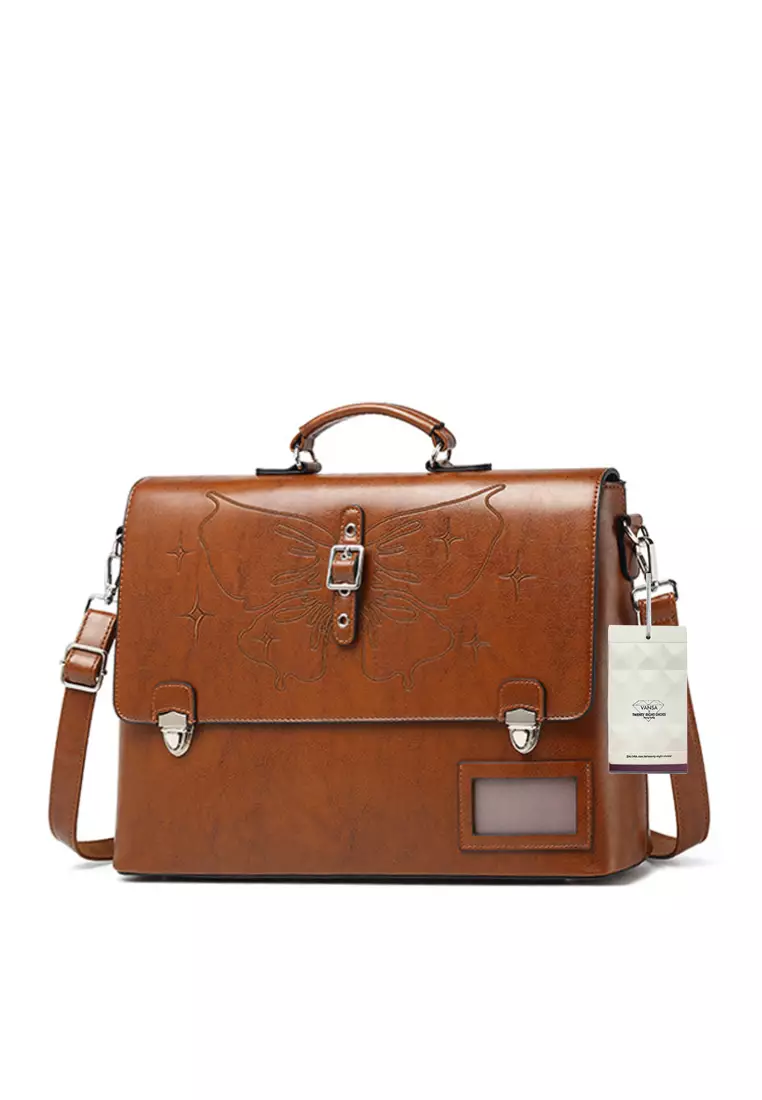 Leather briefcase philippines discount