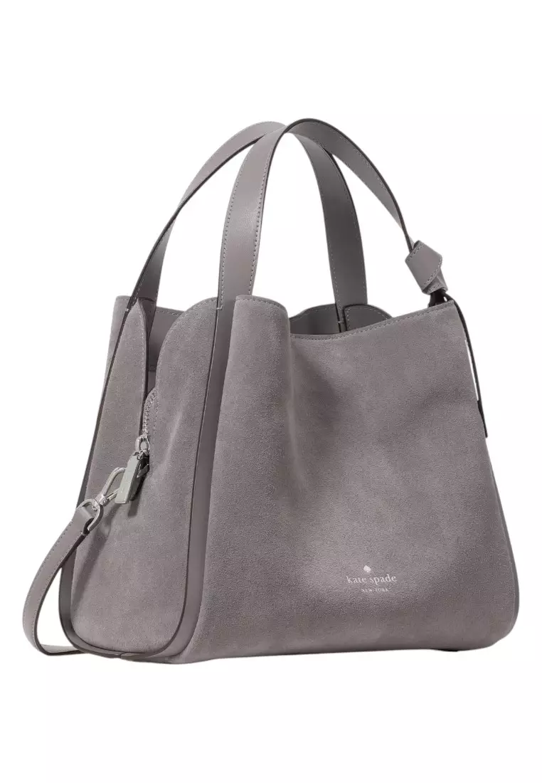 Buy Kate Spade Knott Suede Convertible Carryall - Hare Grey 2026