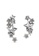 Her Jewellery silver Starry Hook Earrings (White, White Gold) - Made with premium grade crystals from Austria B8BA2AC85AD0A8GS_4