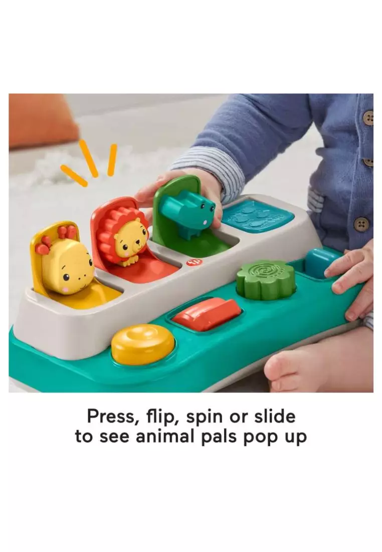 Fisher-Price Busy Buddies Pop-Up Infant Fine Motor Toy for Ages 9+ Months,US