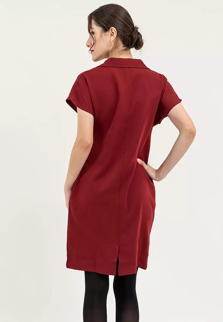 Carvy Collared Column Dress