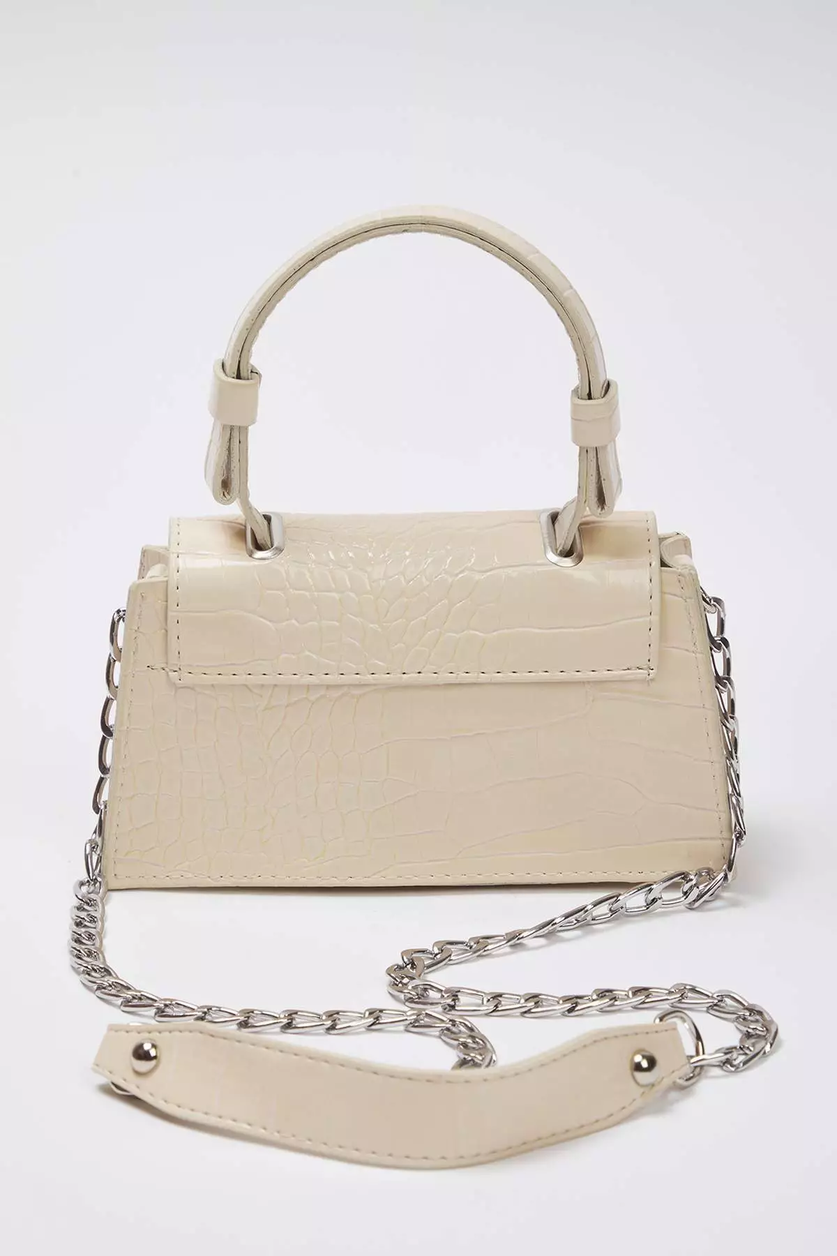 Beige Textured Crossbody Women's Mini/Small City Bag