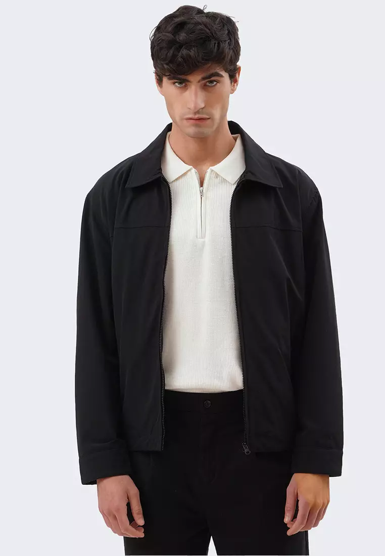 Collared zip up jacket 2025