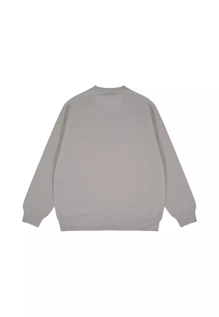 3Second Men's Jacket Crewneck Sweatshirt Regular Fit Fleece Aeron HP-C140325